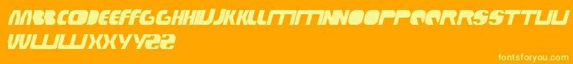 fuente TechnoTech – Fuentes Amarillas Sobre Fondo Naranja
