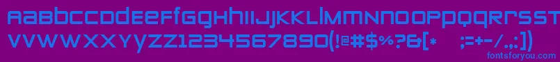 ZeroTwos Font – Blue Fonts on Purple Background