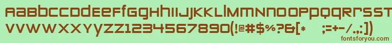 ZeroTwos Font – Brown Fonts on Green Background