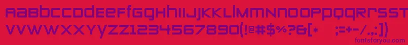 ZeroTwos Font – Purple Fonts on Red Background
