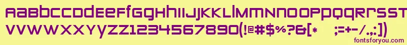 ZeroTwos Font – Purple Fonts on Yellow Background