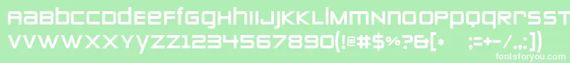 ZeroTwos Font – White Fonts on Green Background