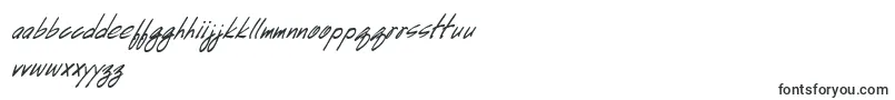 HandscriptBoldItalic-fontti – englantilaiset fontit