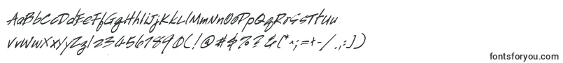 HandscriptBoldItalic-fontti – Akriibiset fontit