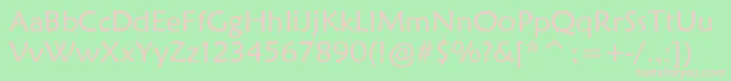 MaiandraGd Font – Pink Fonts on Green Background