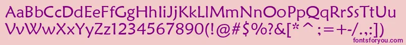 More about MaiandraGd Font MaiandraGd Font – Purple Fonts on Pink Background