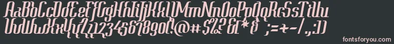 Year2000ContextClipped Font – Pink Fonts on Black Background