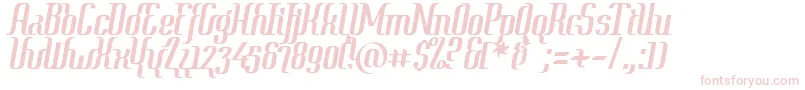 Year2000ContextClipped Font – Pink Fonts on White Background