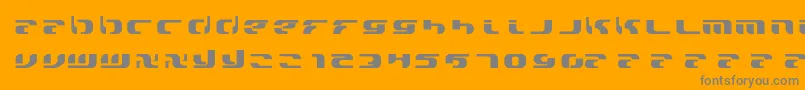 ZeroDay Font – Gray Fonts on Orange Background