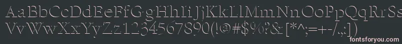 EmbossNormal Font – Pink Fonts on Black Background