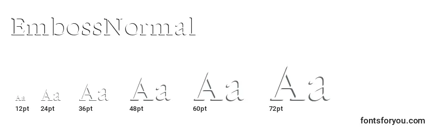 EmbossNormal Font Sizes