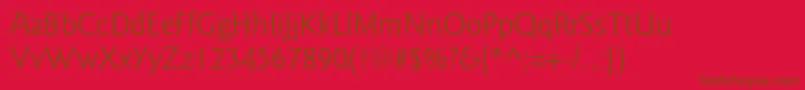 GoudysansstdBook Font – Brown Fonts on Red Background