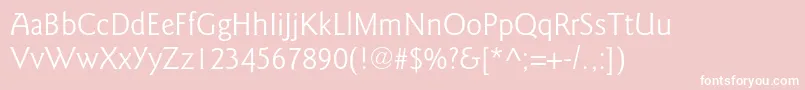 GoudysansstdBook Font – White Fonts on Pink Background
