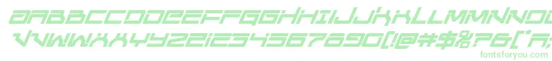 Шрифт Unitedplanetssemiboldital – зелёные шрифты на белом фоне