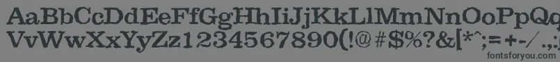 Шрифт ClarerandomMedium – чёрные шрифты на сером фоне