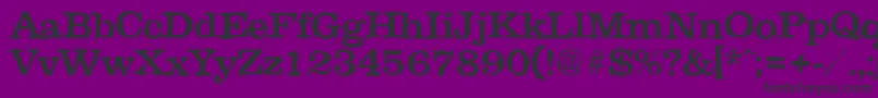 Шрифт ClarerandomMedium – чёрные шрифты на фиолетовом фоне
