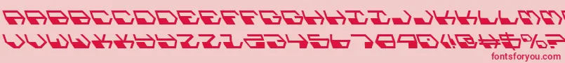DeranianLeftalic Font – Red Fonts on Pink Background