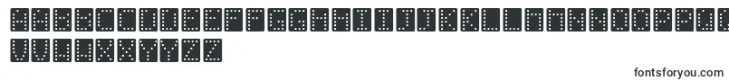 Domino-fontti – vääristyneet fontit