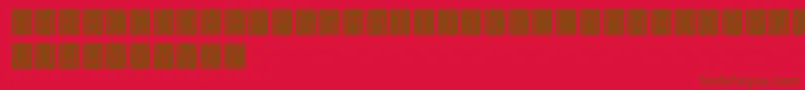 More about Domino Font Domino Font – Brown Fonts on Red Background