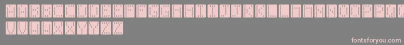 Шрифт Domino – розовые шрифты на сером фоне
