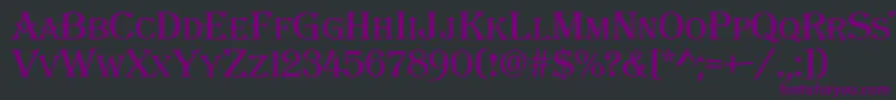 Algeric Font – Purple Fonts on Black Background