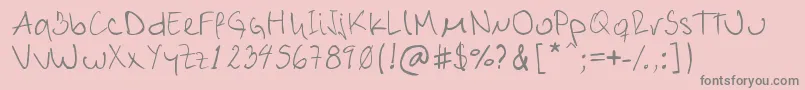 fuente Alex – Fuentes Grises Sobre Fondo Rosa