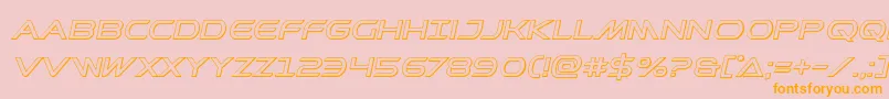 Prometheanoutital Font – Orange Fonts on Pink Background