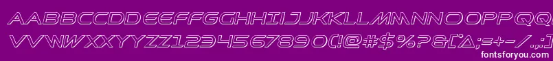 Prometheanoutital Font – White Fonts on Purple Background