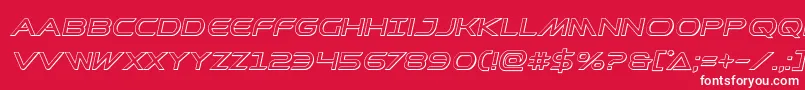 Prometheanoutital Font – White Fonts on Red Background