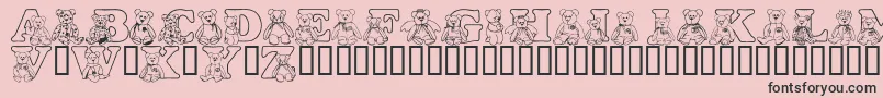 LmsTybears Font – Black Fonts on Pink Background