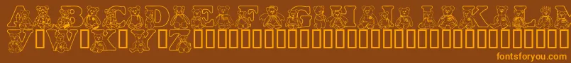 Подробнее о шрифте LmsTybears Шрифт LmsTybears – оранжевые шрифты на коричневом фоне
