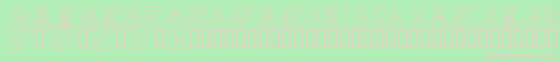 LmsTybears Font – Pink Fonts on Green Background