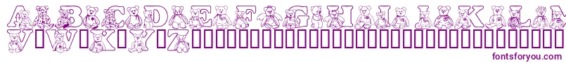 LmsTybears Font – Purple Fonts on White Background