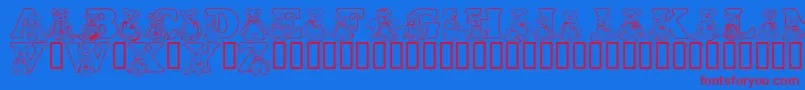 En savoir plus sur la police LmsTybears Police LmsTybears – polices rouges sur fond bleu