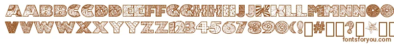 Zenfyrkalt Font – Brown Fonts on White Background