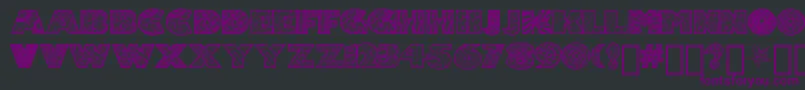 Zenfyrkalt Font – Purple Fonts on Black Background