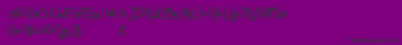 Miraculouschristmas-Schriftart – Schwarze Schriften auf violettem Hintergrund