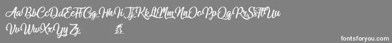Miraculouschristmas Font – White Fonts on Gray Background