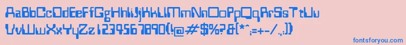 Więcej informacji o czcionce Westminster Czcionka Westminster – niebieskie czcionki na różowym tle