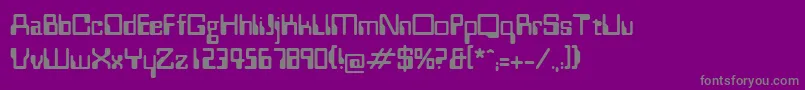 Westminster Font – Gray Fonts on Purple Background