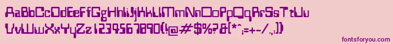 Westminster Font – Purple Fonts on Pink Background
