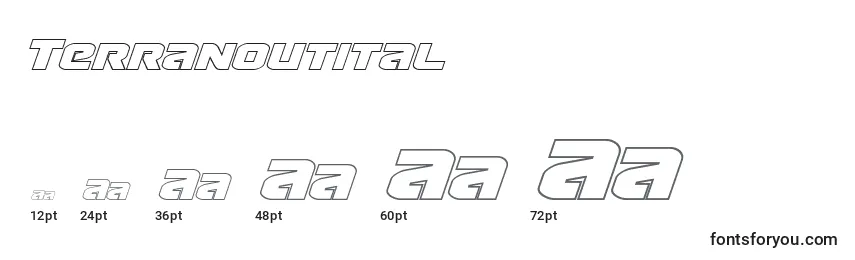 Terranoutital Font Sizes