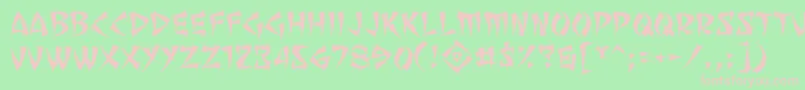 Sevemfbr Font – Pink Fonts on Green Background