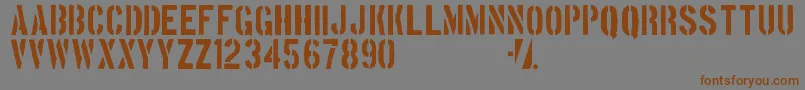 Boston Font – Brown Fonts on Gray Background