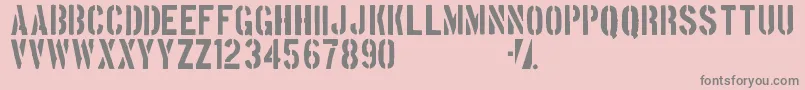 Weitere Informationen zur Boston-Schriftart Boston-Schriftart – Graue Schriften auf rosa Hintergrund