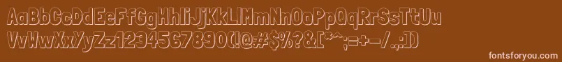 En savoir plus sur la police LondrinashadowRegular Police LondrinashadowRegular – polices roses sur fond brun