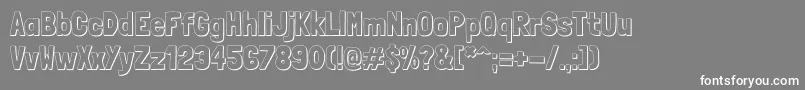 LondrinashadowRegular Font – White Fonts on Gray Background