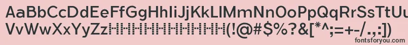 FlamanteSansBookFfp Font – Black Fonts on Pink Background