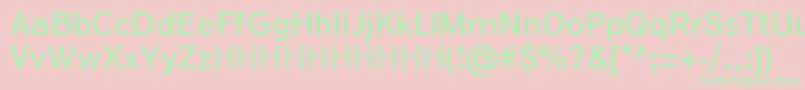 FlamanteSansBookFfp Font – Green Fonts on Pink Background