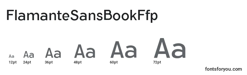 Размеры шрифта FlamanteSansBookFfp